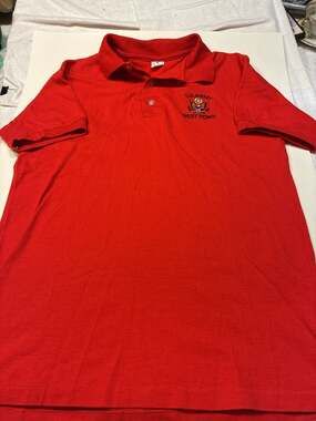 Vintage Artex West Point US Army Embroidered Red Polo Shirt